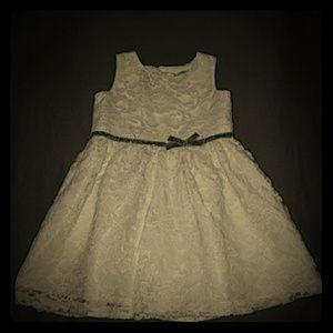 Carter's (9 mo) Baby Girls' fancy white lace dress